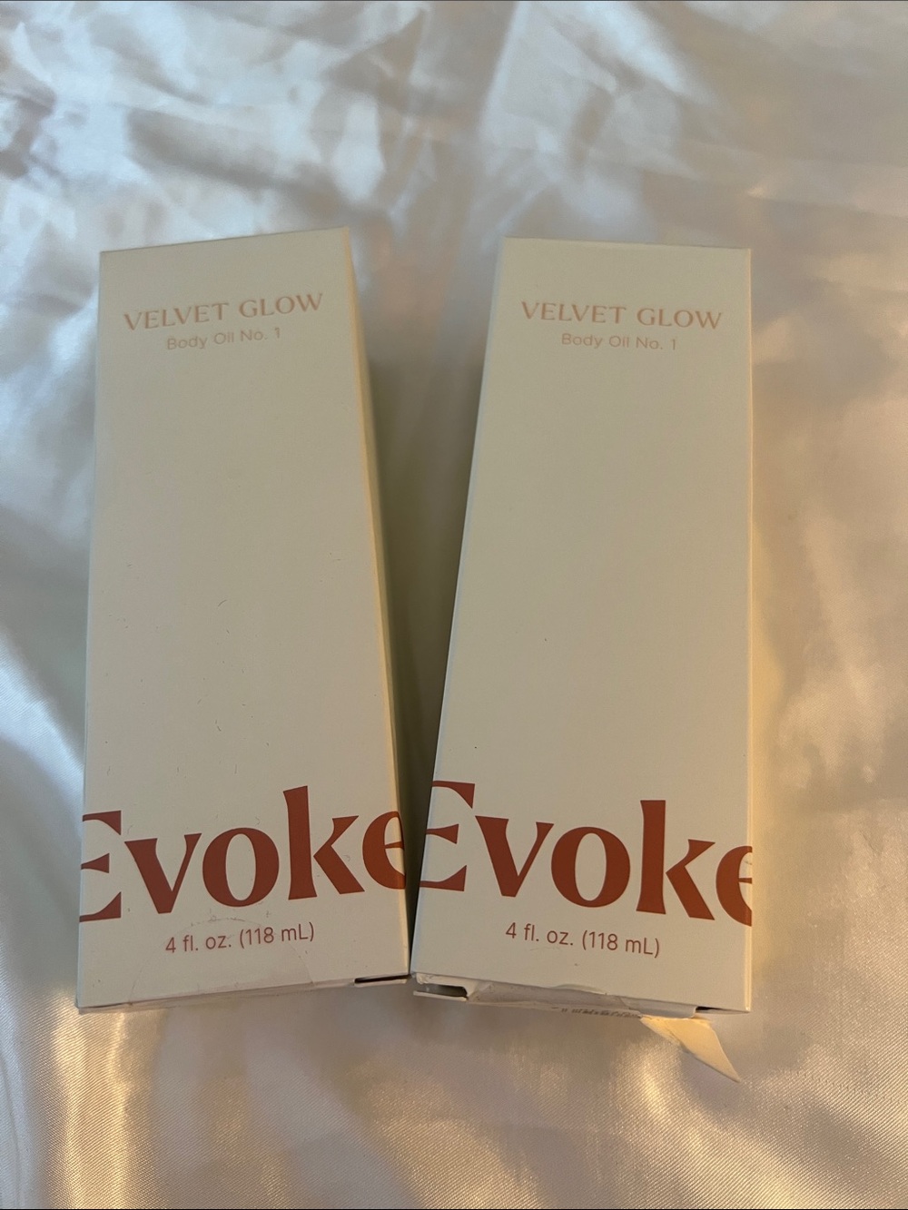 Set of 2 - Plant Therapy EVOKE Velvet Glow Body Oil - NEW - 4 oz each
